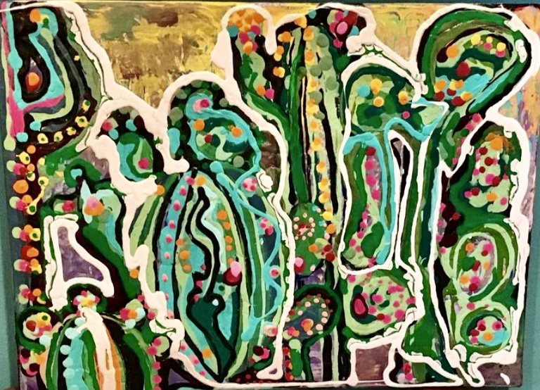 Cactus en couleurs