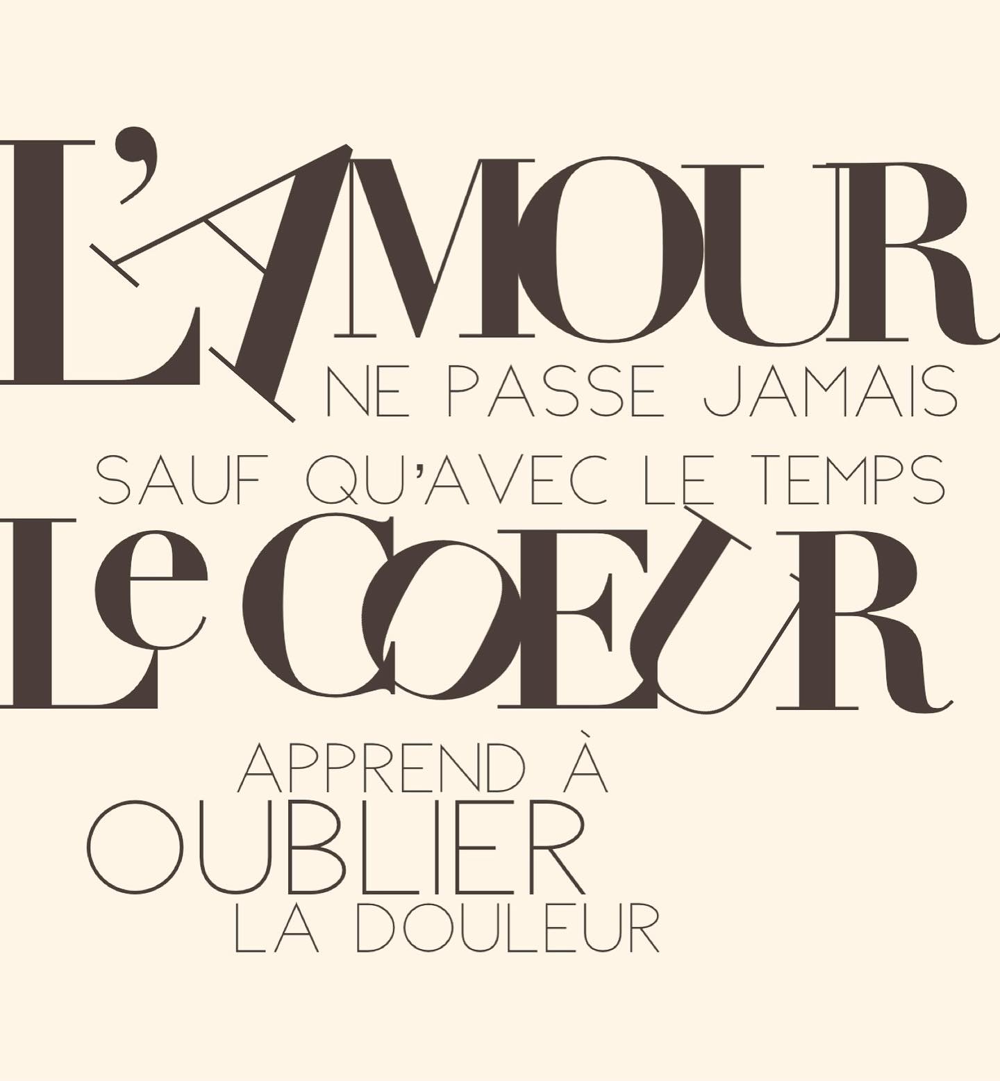 L’amour ne disparaît jamais